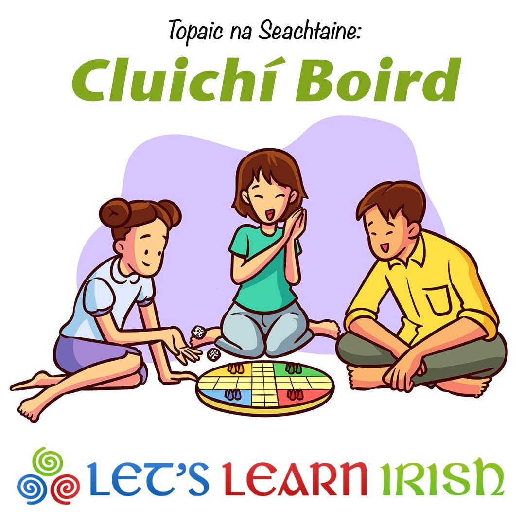 Cluichí Boird: Board Games - LetsLearnIrish.com, image size:1080x1080