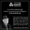 Seamus Heaney quote on the Irish Language