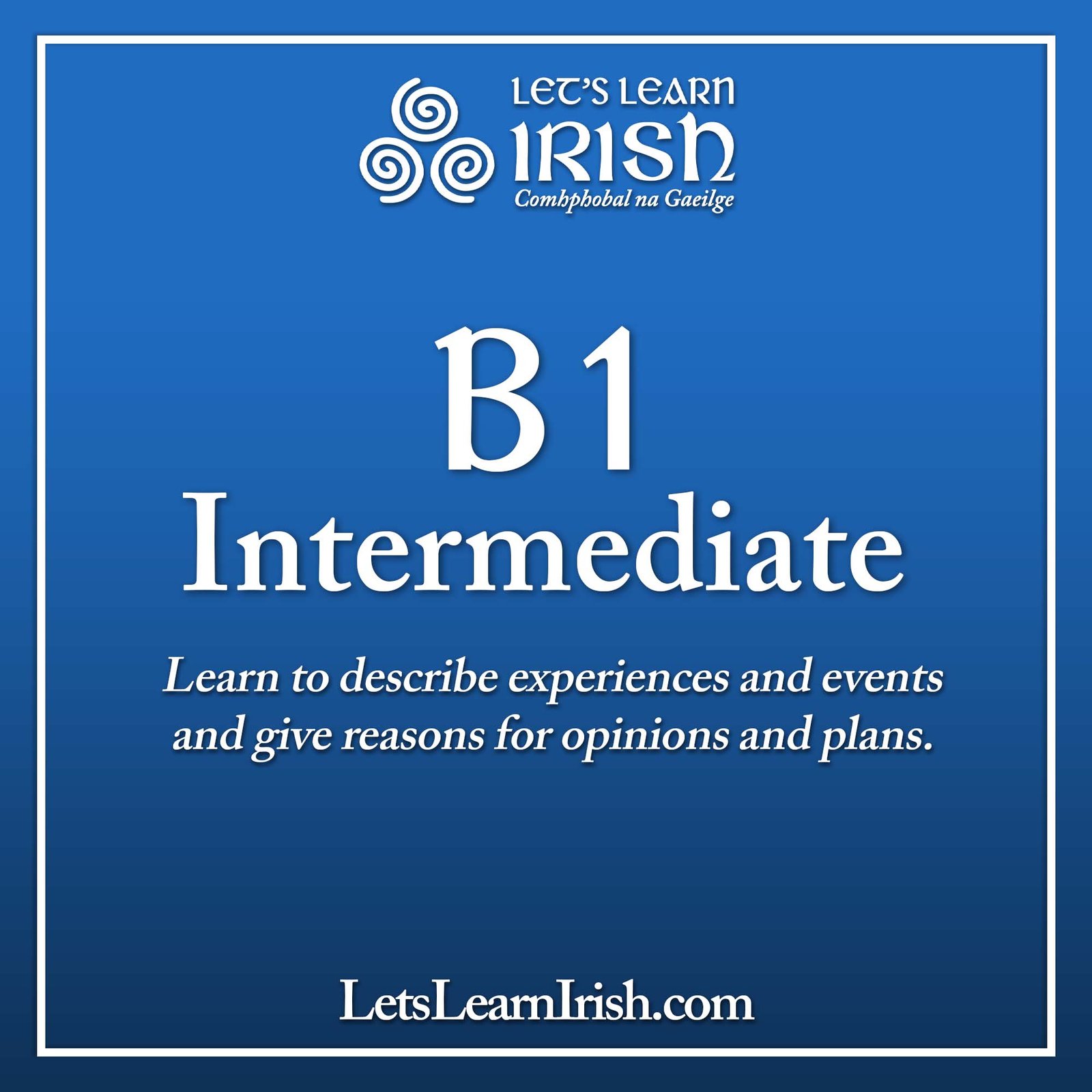B1 Intermediate (Sep/Oct)